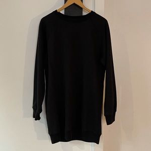 Aritzia Tna Long Sleeve Black T-Shirt Dress